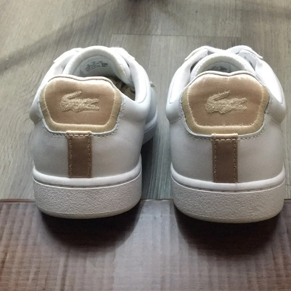 Lacoste Men's White/Bronze Sneakers - Picture 4 of 10